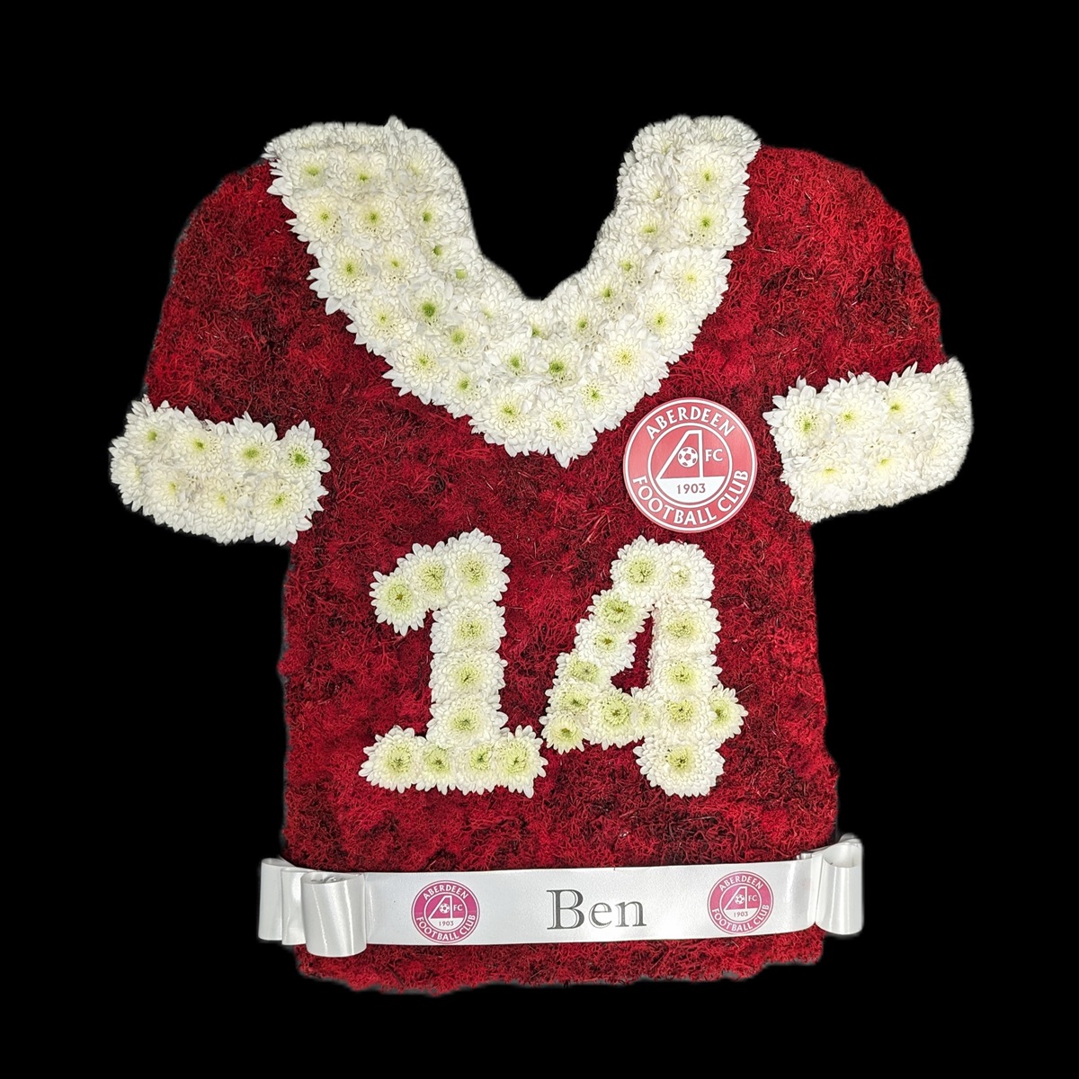Aberdeen Funeral Football Shirt | Florist Aberdeen